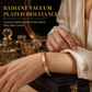 🌸 -50%! ✨ 18K vergulde titaniumstalen manchetarmband – glanzende spiegelafwerking, verfijnde lettergravure en premium staal, hypoallergene elegantie voor elke dag 💛
