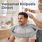 Ademende kapperscape voor volwassenen, grijs, medium formaat en geurloze salonjurk voor het verven van haar