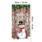 ⏳ 50% KORTING! ⏰ Kerstdeurovertrek voor een directe feestelijke uitstraling – Levendige ontwerpen met de Kerstman en een sneeuwpop, kleurvast premium polyester en eenvoudig op te hangen – Feestelijke sfeer voor deuren, muren en achtergronden