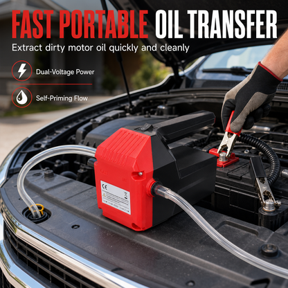 ⏳ 50% KORTING! ⏰  Verbeterde tweede generatie 12V/24V elektrische tandwieloliepomp, zelfaanzuigende pomp voor dieselmotorolie en hydraulische olie