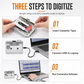 ⏳ 50% KORTING! ⏰ Transparante draagbare cassettespeler & cassette-naar-MP3-converter met USB-C