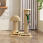 ⏳ 50% KORTING! ⏰ Interactive Cat Scratching Post – Sisal-Wrapped Durable Post, Feather Teaser & Ball Toys & Sturdy Stable Base – Healthy Scratching & Hours of Fun 🎾