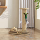 ⏳ 50% KORTING! ⏰ Interactive Cat Scratching Post – Sisal-Wrapped Durable Post, Feather Teaser & Ball Toys & Sturdy Stable Base – Healthy Scratching & Hours of Fun 🎾
