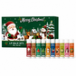 ⏳ 50% KORTING! ⏰ Kerstlippenbalsemset – 10 stuks hydraterende tubes, dubbele geur van watermeloen en bloemen, met een formule op basis van natuurlijke bijenwas – Feestelijke winterlippenverzorging, klaar om cadeau te geven 💋