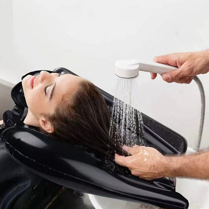 🛁 50% OFF! ✨ Portable Inflatable Shampoo Basin – 24×15×4 Inch Soft PVC Design, Neck Protective Airbag & Lightweight 155g – Easy Hair Washing for Elderly, Disabled & Bedridden 💆‍♀️