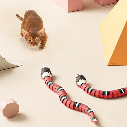 ⏳ 50% KORTING! ⏰ Interactief kattenspeelgoed: Smart Sensing Snake Electron