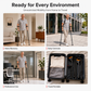 ⏳ 50% KORTING! ⏰ Opvouwbare onderarmkrukken – Schokdempend veersysteem, versterkte aluminium schacht en antislip rubberen voetjes – Comfortabel mobiliteitshulpmiddel ter ondersteuning van het herstel 🚶