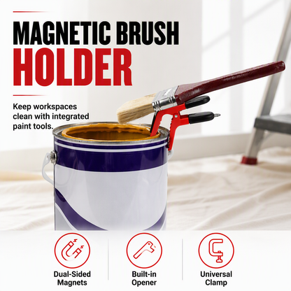 ⏳ 50% KORTING! ⏰ Dubbelzijdige magnetische penseelklem met universele klemhouder – plastic penseelhouder