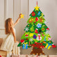 🎄🔥 50 % korting! Knutselpakket voor een kerstboom van vilt – Ideaal voor een knutselproject met het hele gezin en als wanddecoratie ✨