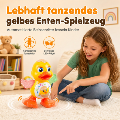 📢📢50% KORTING!! ⏰ Elektrisch zingend en dansend eendje van een tekenfilm – flapperende vleugels, kleurrijke LED-lampjes en vrolijke ritmes – leuk interactief muzikaal speelgoed voor kinderen 🎵