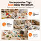 📢📢50% KORTING!! ⏰ 4-delige set magnetische elektrische speelgoedautootjes met geluid en licht: stapelbare en kruipende autootjes met stripfiguren voor baby’s en peuters