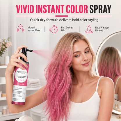 ⏳ Tijdelijke aanbieding⏳ Tijdelijke haarkleurspray 80 ml met nauwkeurige spraykop, 7 kleuren