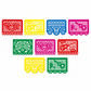 Mexican Plastic Banner Day of the Dead Paper Cut Style Garland for Cinco de Mayo and Halloween Party