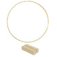 📢📢50% KORTING!! ⏰ Gouden decoratiehoepel met houten standaard
