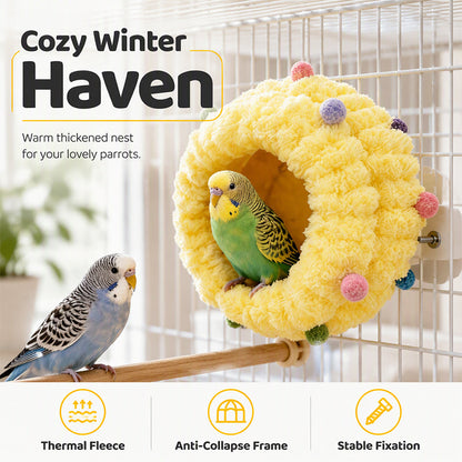 📢📢50% KORTING!! ⏰ Zacht hangend vogelbed met zachte fleece-voering voor kleine vogelkooien