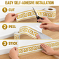 🧱 Zelfklevende decoratieve wandrand