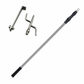 Stainless Steel Telescopic Reach Pole with Hook Multi Purpose Extendable Clothes Hanging Rod and Truck Cargo Retrieval Tool