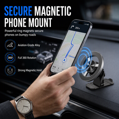 📢📢50% KORTING !! ⏰ Sterke magnetische autotelefoonhouder met zelfklevende bevestiging voor op het dashboard voor navigatiesystemen