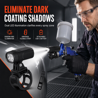 📢📢50% KORTING !! ⏰Spuitpistoollamp voor het bijwerken van auto’s en meubels – extra verlichting voor het aanbrengen van coatings en verf