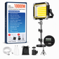 Ultrakrachtige, oplaadbare LED-kampeerlamp op zonne-energie met statief – dubbele stroomvoorziening via zonne-energie en Type-C, magnetische bevestiging en IP66-waterdichtheid voor betrouwbare verlichting, waar je ook bent ✨
