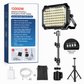 Ultrakrachtige, oplaadbare LED-kampeerlamp op zonne-energie met statief – dubbele stroomvoorziening via zonne-energie en Type-C, magnetische bevestiging en IP66-waterdichtheid voor betrouwbare verlichting, waar je ook bent ✨