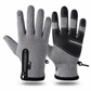 Winterhandschoenen voor buitensporten, waterdicht, winddicht en warm gevoerd, met ritssluiting, geschikt voor fietsen, wandelen en skiën