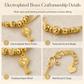 📢📢 50% KORTING✨Dubbellaagse gouden hartvormige bedel-enkelband voor dames met kleine kraaltjes – voetjuwelen als cadeau