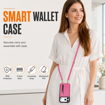 Opvouwbare crossbody-portemonnee en telefoonhoesje