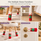 🎄🔥 Kerstsokken voor stoelen – Geluidsdempende bescherming van dik vilt, feestelijke aanbieding🧦