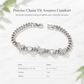 🦋 50% KORTING! ✨ Armband met vlinder-motief en Cubaanse schakels, bezet met zirkonia in pavé-stijl – AAA+ micro-pavé-steentjes op gepolijste Cubaanse schakels, meerlaagse platina-zilveren galvanisatie, dubbele veiligheidssluiting en hypoallergeen – 7,5" 💎