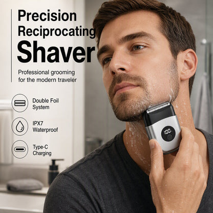📢📢 50% OFF! Compact Electric Foil Shaver – Dual Heads for a Close Shave at Home or Away ✨✈️