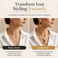 📢📢 50% KORTING✨ Vintage choker- en oorbellenset – geborstelde goudkleurige afwerking en zwarte steentjes voor elegante avonden