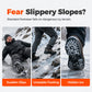 18-Teeth Stainless Steel Crampons for Hiking and Snow