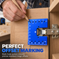📢🔩 Installatiesjabloon voor magnetische scharnieren van aluminiumlegering – Hulpmiddel voor snelle positionering en bevestiging van de bevestigingsplaat🔧