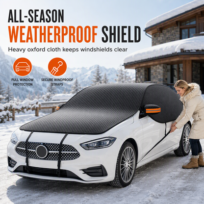 ❄️ NU 50% KORTING! 🚗 Verdikte Oxford-sneeuwhoes voor de voorruit – Volledige bescherming van de voor- en zijruiten, reflecterende stroken en bescherming voor alle seizoenen 🛡️
