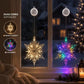 🎄 Kerstraamverlichting met Zuignappen