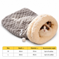❄️🐾Winter Warm halfgesloten slaapsak voor huisdieren